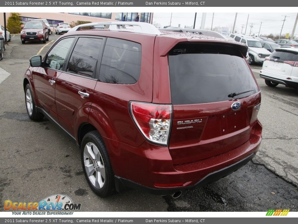 2011 Subaru Forester 2.5 XT Touring Camelia Red Metallic / Platinum Photo #8