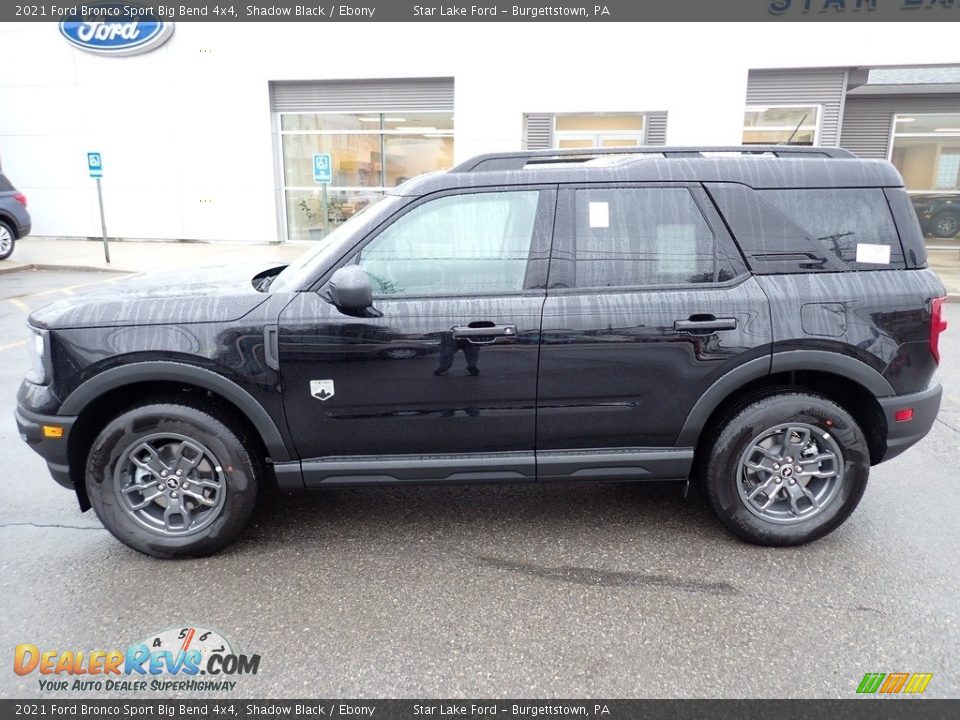 2021 Ford Bronco Sport Big Bend 4x4 Shadow Black / Ebony Photo #2