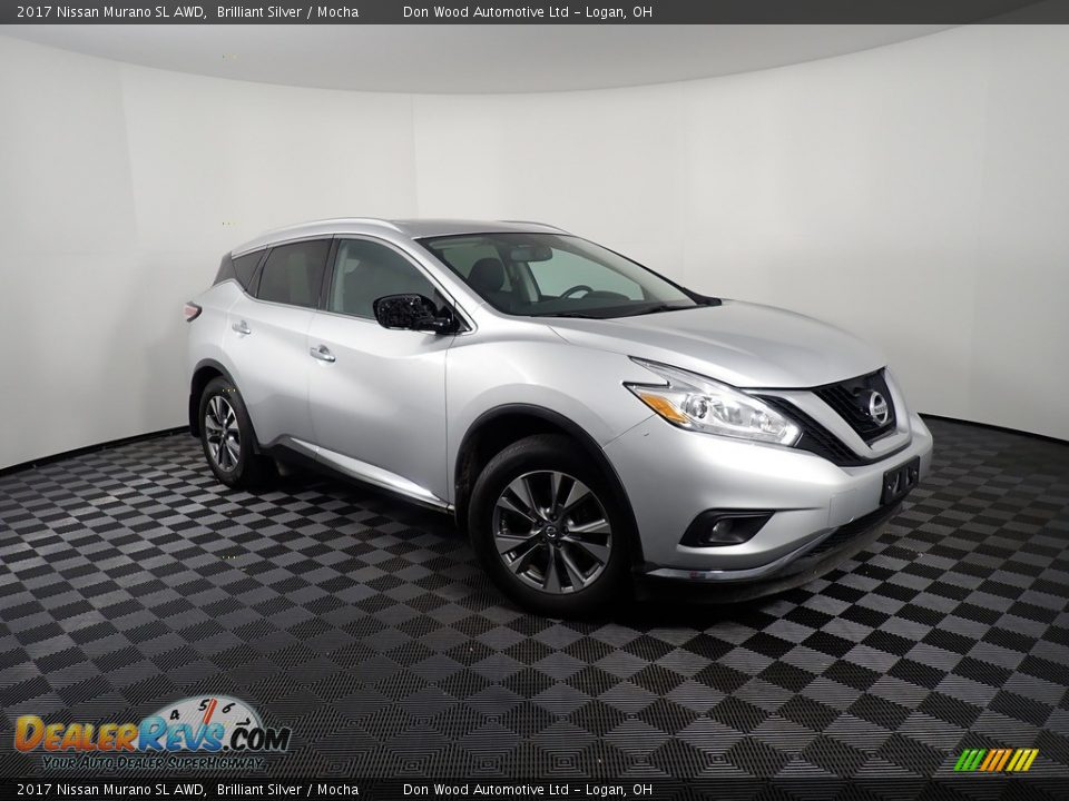 2017 Nissan Murano SL AWD Brilliant Silver / Mocha Photo #6