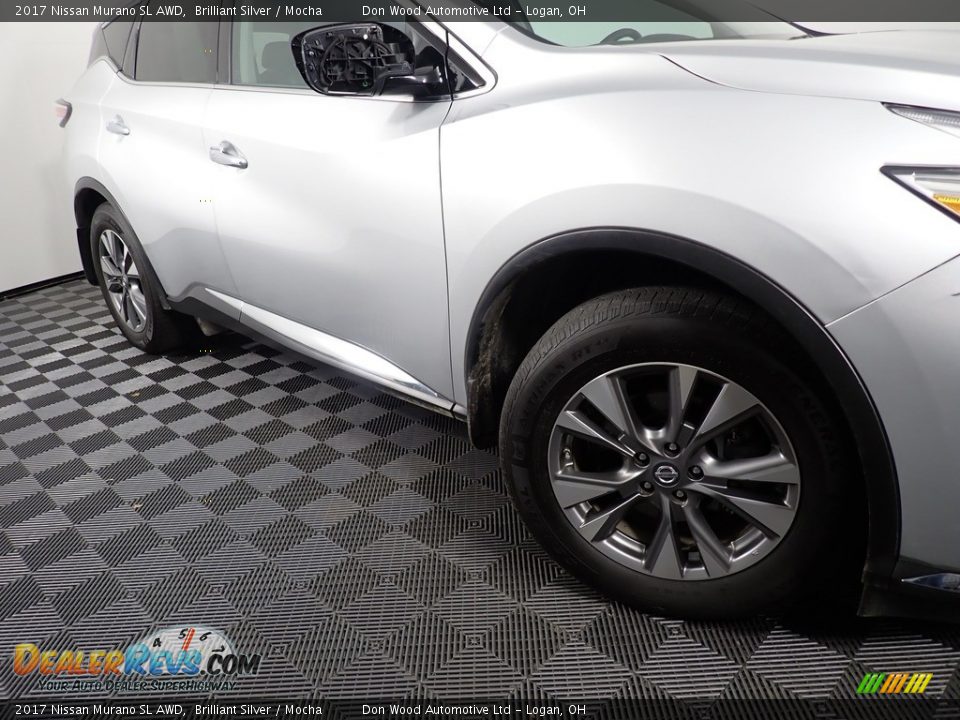 2017 Nissan Murano SL AWD Brilliant Silver / Mocha Photo #7