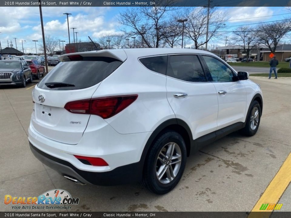 2018 Hyundai Santa Fe Sport Pearl White / Gray Photo #2