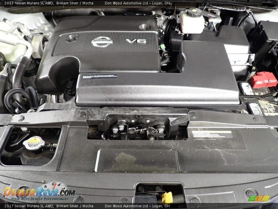 2017 Nissan Murano SL AWD Brilliant Silver / Mocha Photo #10