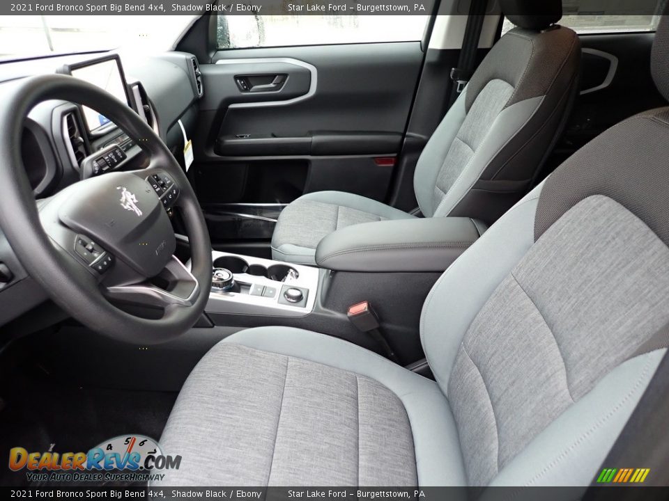 Ebony Interior - 2021 Ford Bronco Sport Big Bend 4x4 Photo #10