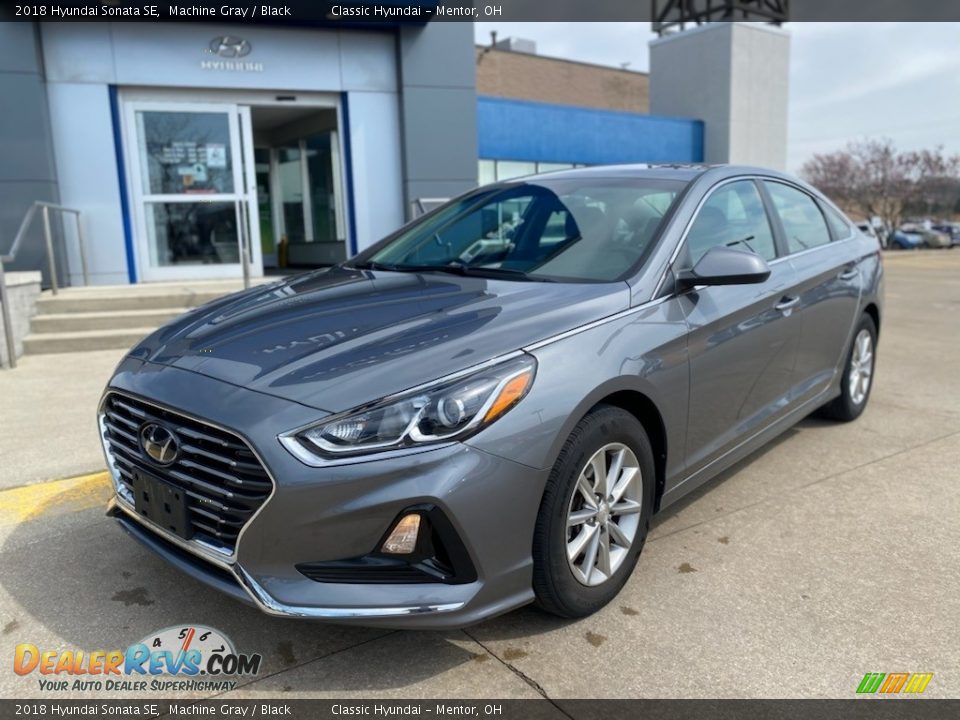 2018 Hyundai Sonata SE Machine Gray / Black Photo #1