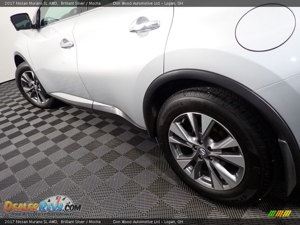 2017 Nissan Murano SL AWD Brilliant Silver / Mocha Photo #13