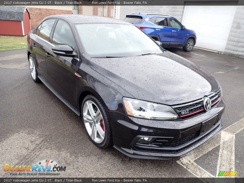 2017 Volkswagen Jetta GLI 2.0T Black / Titan Black Photo #3