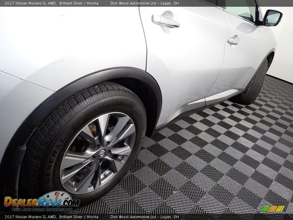 2017 Nissan Murano SL AWD Brilliant Silver / Mocha Photo #21