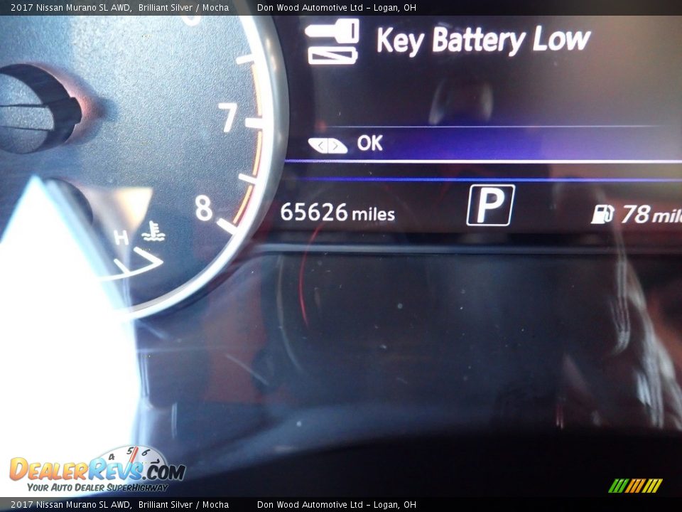2017 Nissan Murano SL AWD Brilliant Silver / Mocha Photo #26