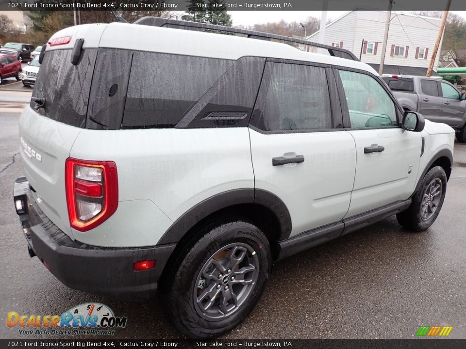 2021 Ford Bronco Sport Big Bend 4x4 Cactus Gray / Ebony Photo #6