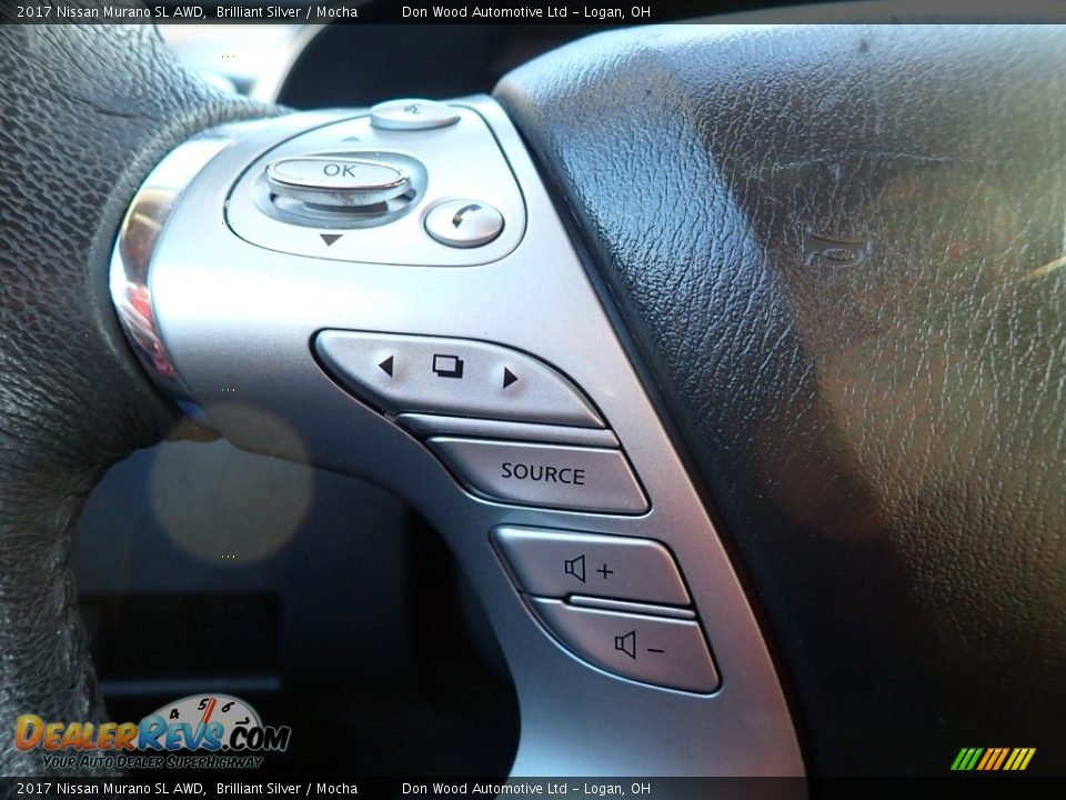 2017 Nissan Murano SL AWD Brilliant Silver / Mocha Photo #28