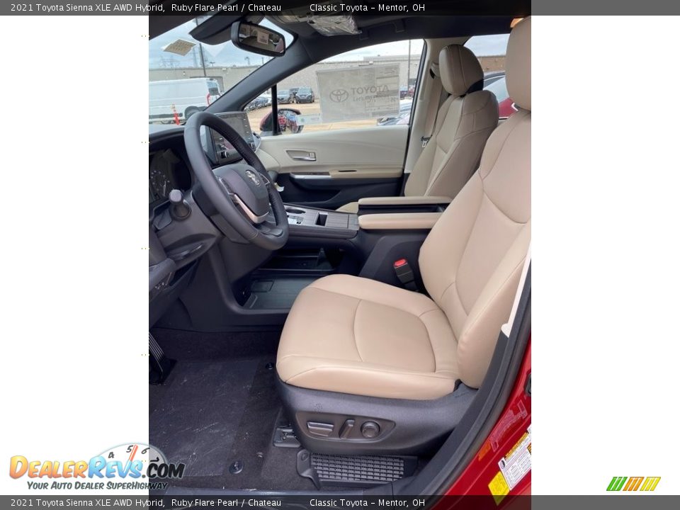 2021 Toyota Sienna XLE AWD Hybrid Ruby Flare Pearl / Chateau Photo #2