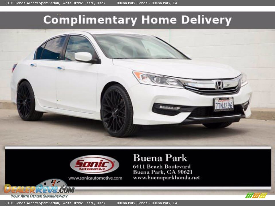 2016 Honda Accord Sport Sedan White Orchid Pearl / Black Photo #1