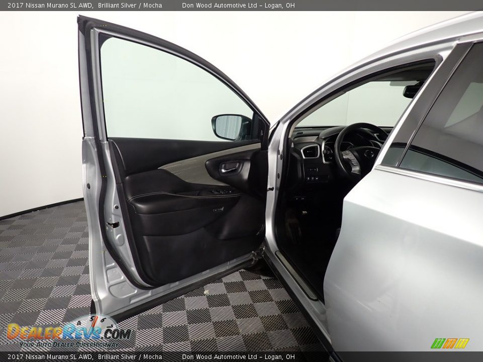 2017 Nissan Murano SL AWD Brilliant Silver / Mocha Photo #35