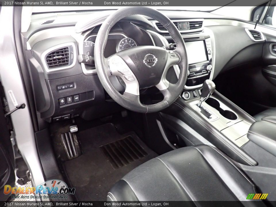 2017 Nissan Murano SL AWD Brilliant Silver / Mocha Photo #36
