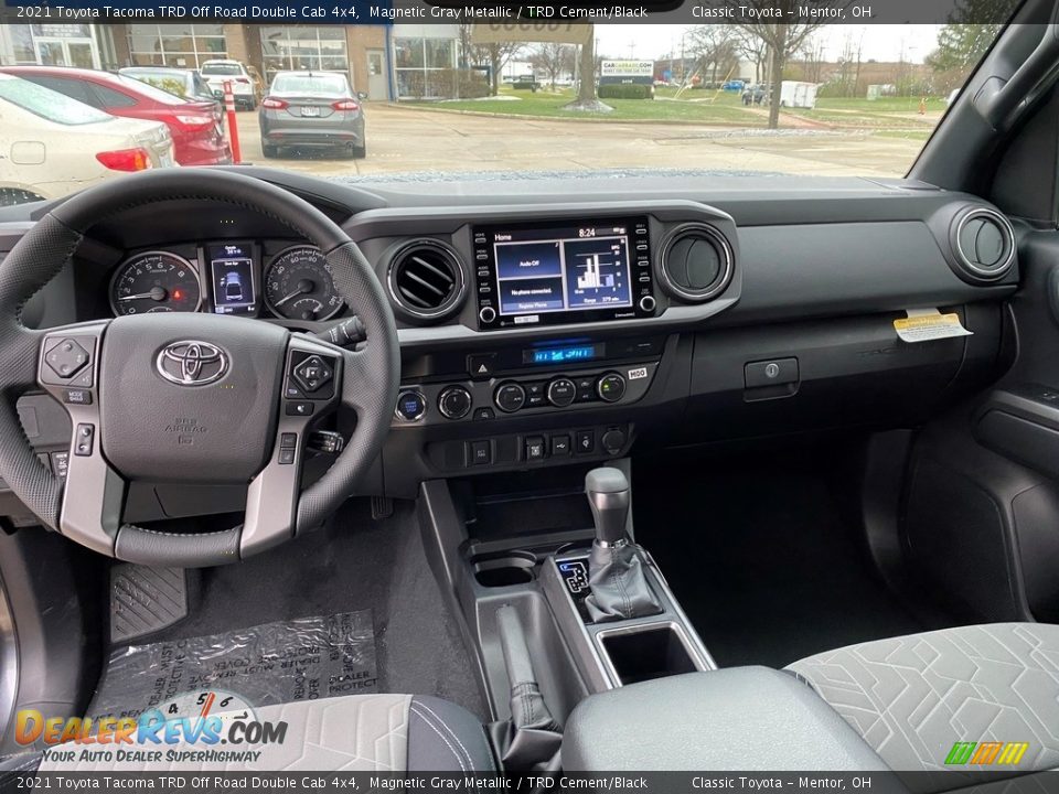 2021 Toyota Tacoma TRD Off Road Double Cab 4x4 Magnetic Gray Metallic / TRD Cement/Black Photo #4