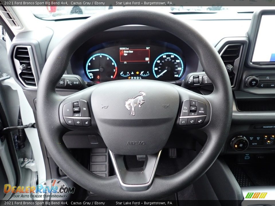 2021 Ford Bronco Sport Big Bend 4x4 Steering Wheel Photo #18