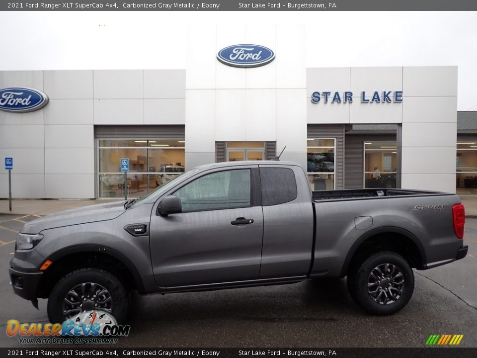 2021 Ford Ranger XLT SuperCab 4x4 Carbonized Gray Metallic / Ebony Photo #1