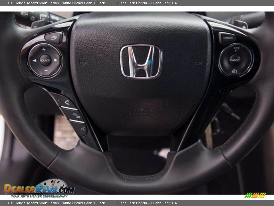 2016 Honda Accord Sport Sedan White Orchid Pearl / Black Photo #13