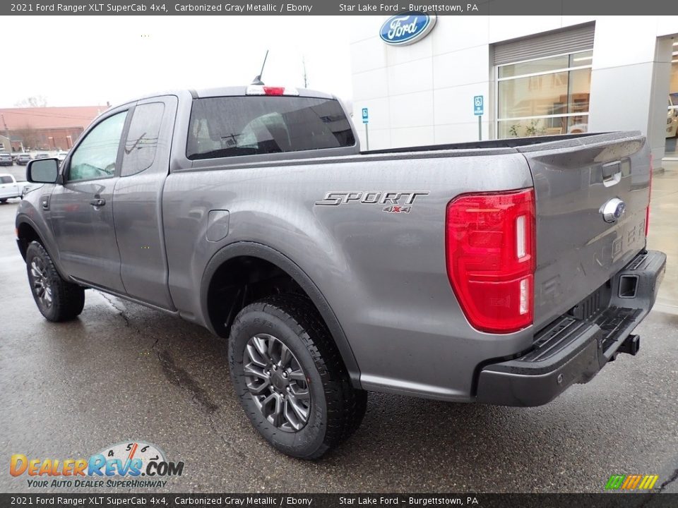 2021 Ford Ranger XLT SuperCab 4x4 Carbonized Gray Metallic / Ebony Photo #3