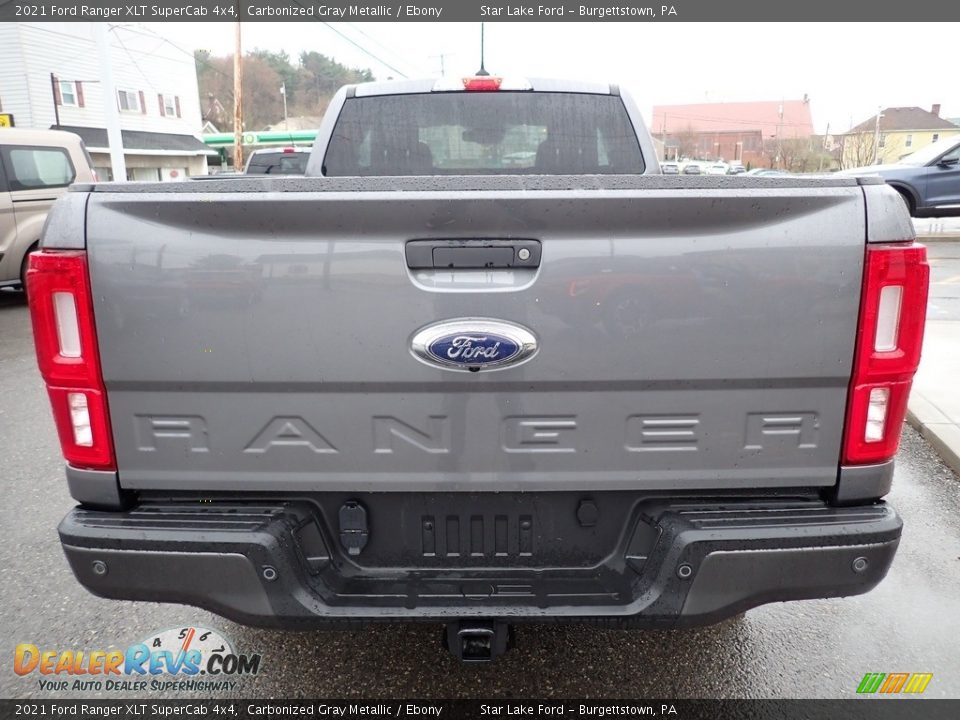 2021 Ford Ranger XLT SuperCab 4x4 Carbonized Gray Metallic / Ebony Photo #4