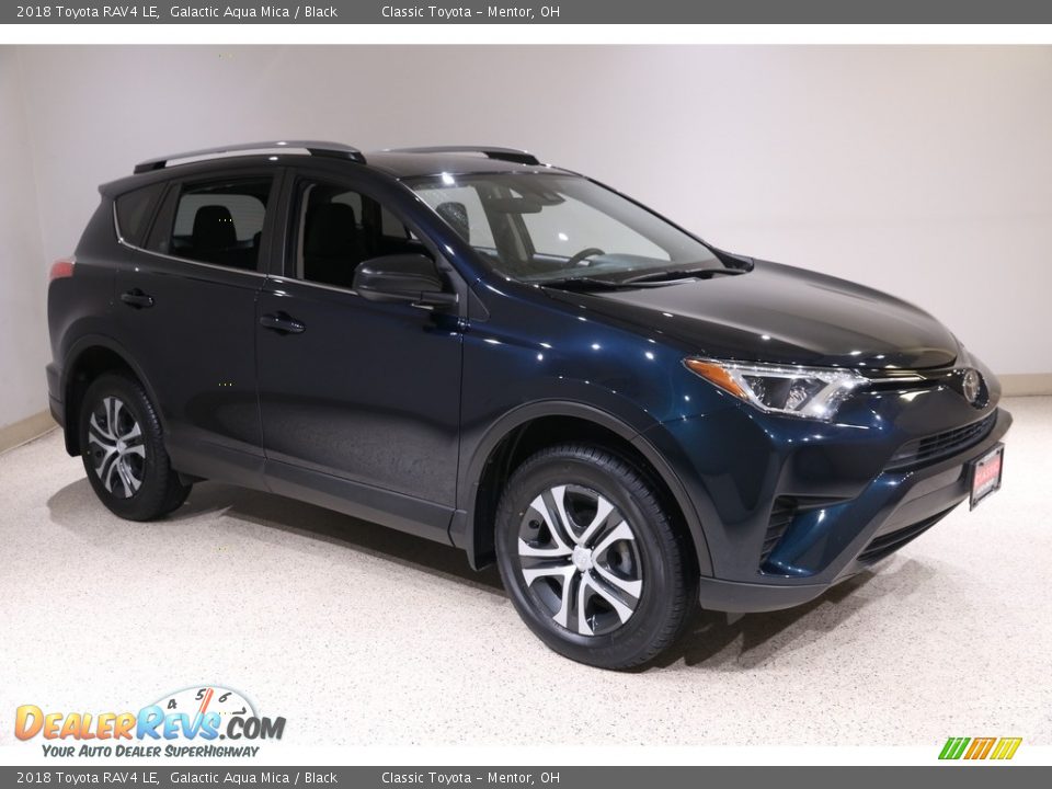 2018 Toyota RAV4 LE Galactic Aqua Mica / Black Photo #1