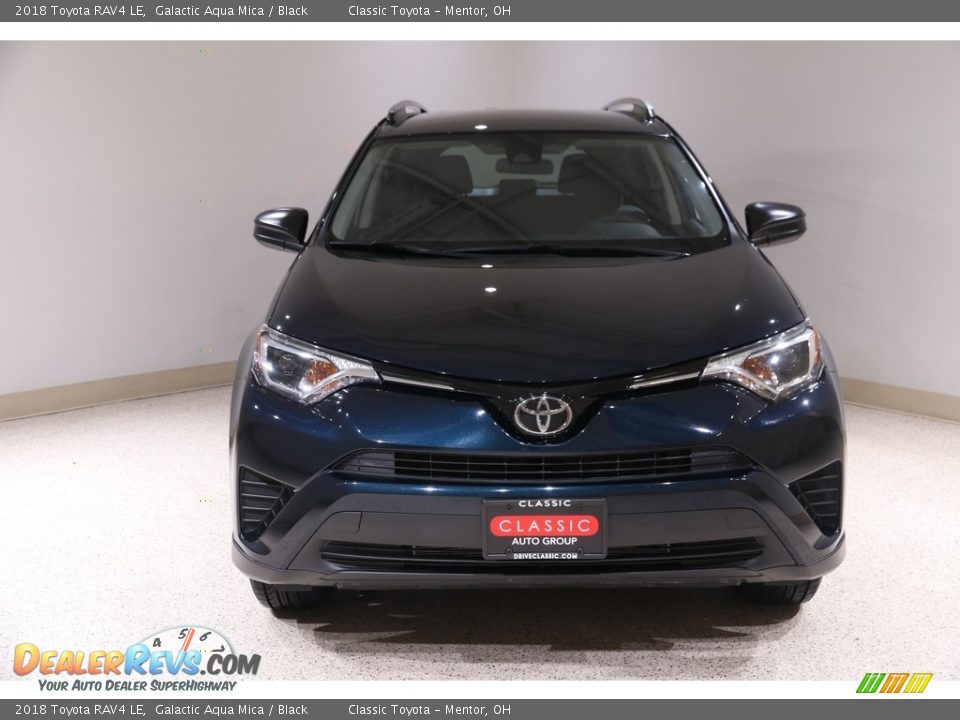 2018 Toyota RAV4 LE Galactic Aqua Mica / Black Photo #2