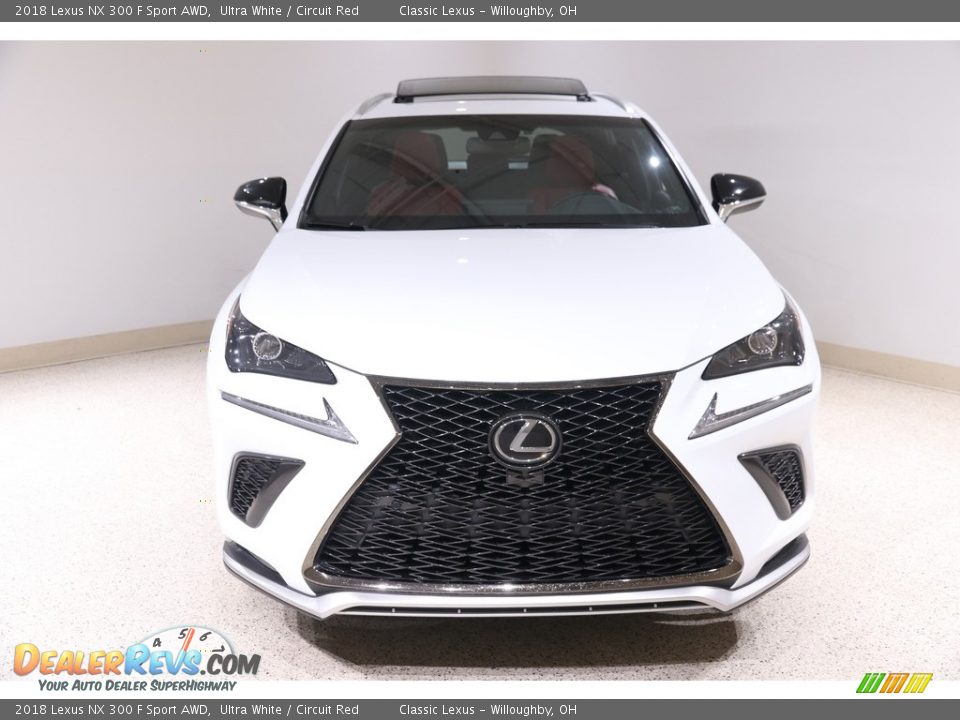 2018 Lexus NX 300 F Sport AWD Ultra White / Circuit Red Photo #2
