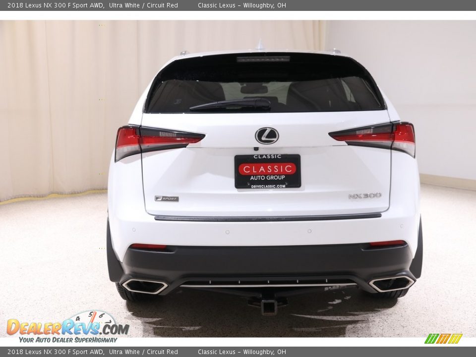 2018 Lexus NX 300 F Sport AWD Ultra White / Circuit Red Photo #21