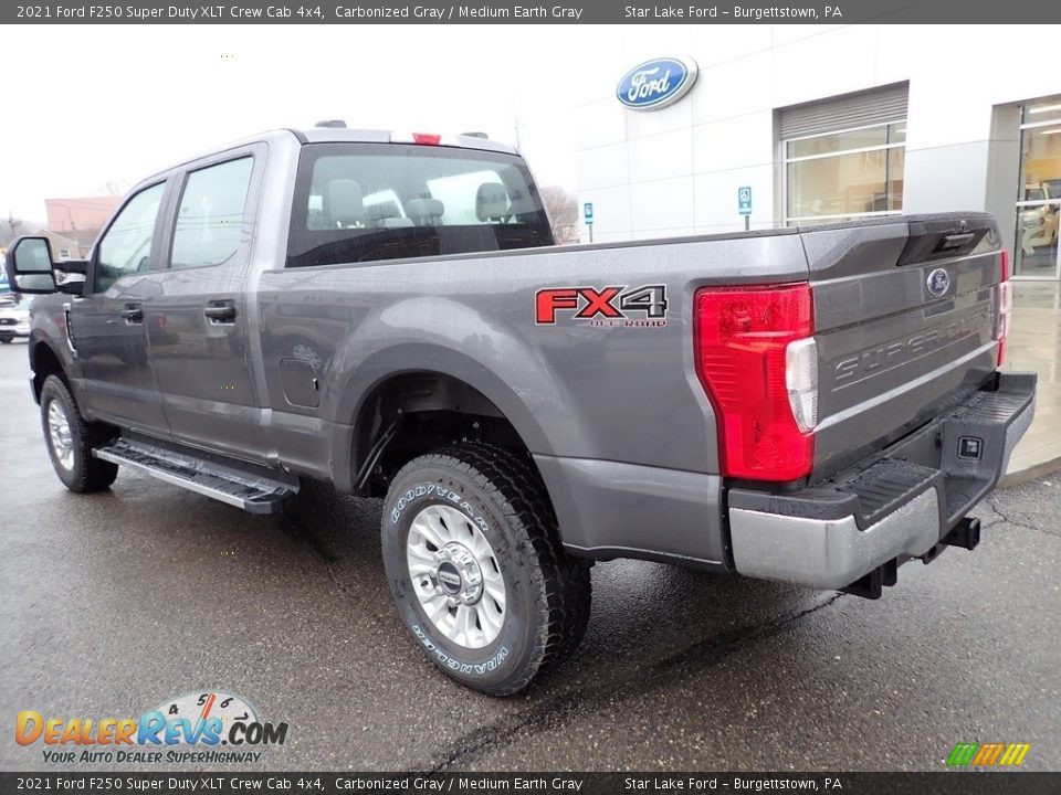 2021 Ford F250 Super Duty XLT Crew Cab 4x4 Carbonized Gray / Medium Earth Gray Photo #3