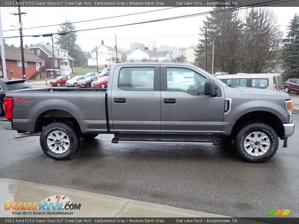 2021 Ford F250 Super Duty XLT Crew Cab 4x4 Carbonized Gray / Medium Earth Gray Photo #6