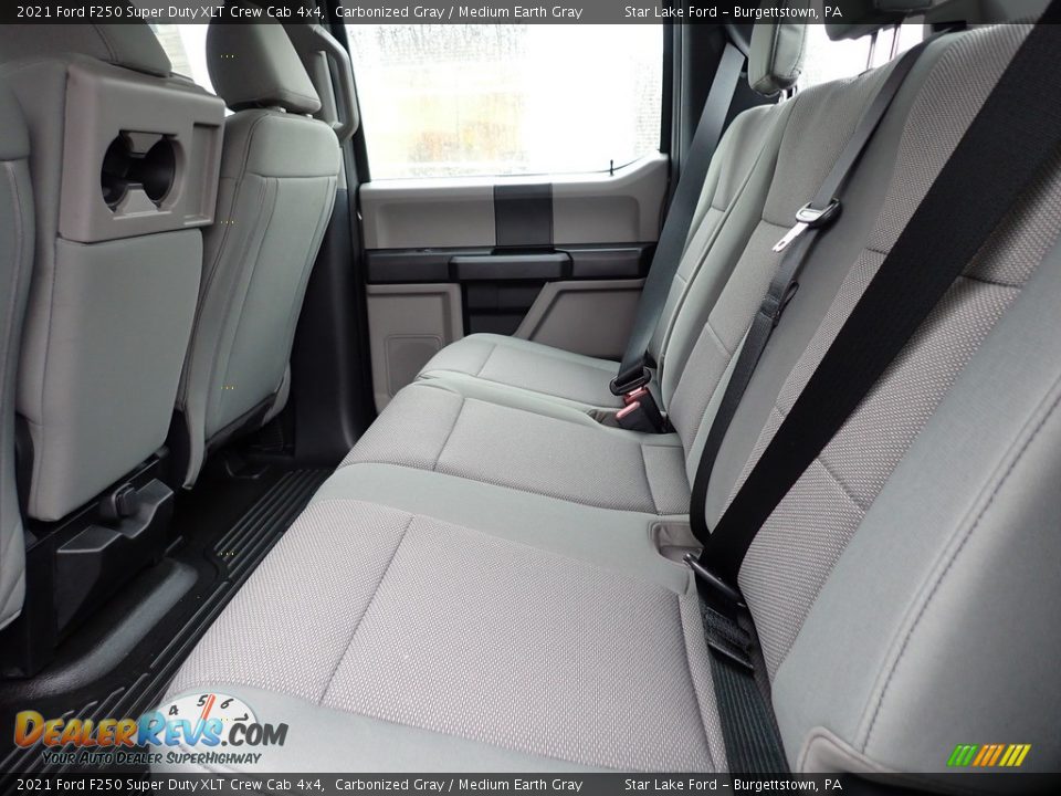 Rear Seat of 2021 Ford F250 Super Duty XLT Crew Cab 4x4 Photo #10