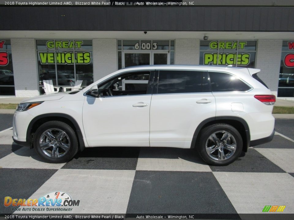 2018 Toyota Highlander Limited AWD Blizzard White Pearl / Black Photo #1