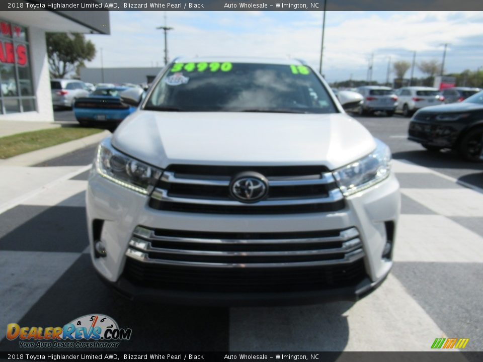 2018 Toyota Highlander Limited AWD Blizzard White Pearl / Black Photo #2