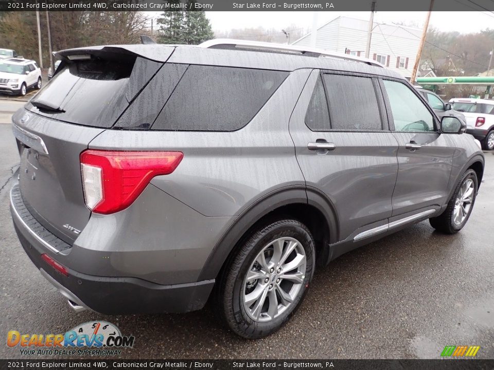 2021 Ford Explorer Limited 4WD Carbonized Gray Metallic / Ebony Photo #6