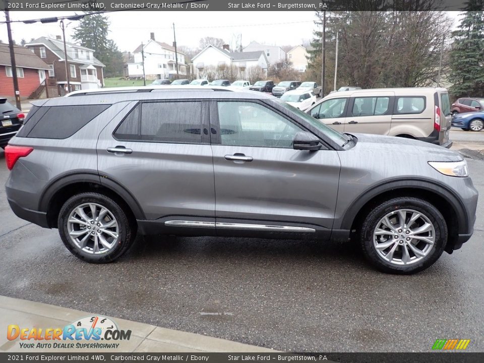 2021 Ford Explorer Limited 4WD Carbonized Gray Metallic / Ebony Photo #7