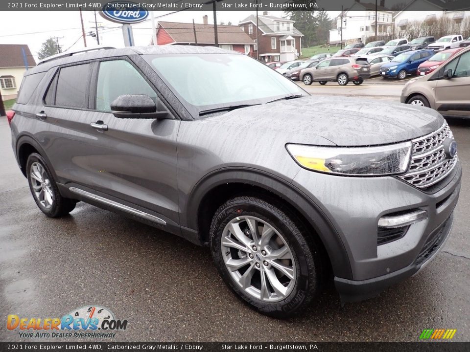 2021 Ford Explorer Limited 4WD Carbonized Gray Metallic / Ebony Photo #8