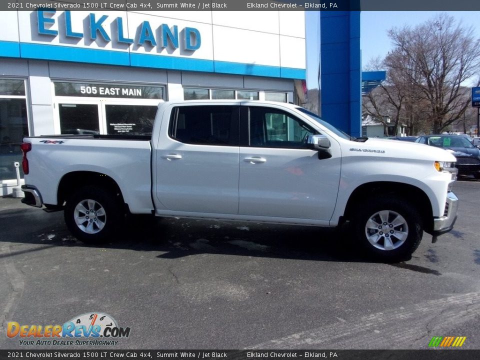 2021 Chevrolet Silverado 1500 LT Crew Cab 4x4 Summit White / Jet Black Photo #1