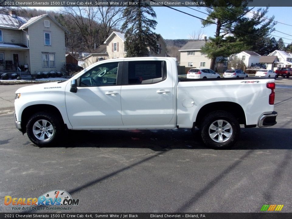 2021 Chevrolet Silverado 1500 LT Crew Cab 4x4 Summit White / Jet Black Photo #4