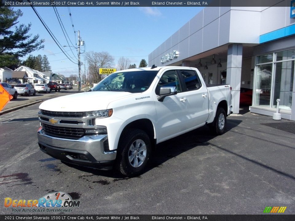 2021 Chevrolet Silverado 1500 LT Crew Cab 4x4 Summit White / Jet Black Photo #5