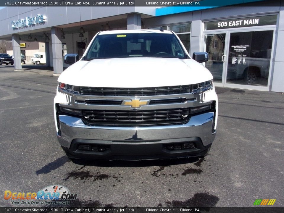 2021 Chevrolet Silverado 1500 LT Crew Cab 4x4 Summit White / Jet Black Photo #6