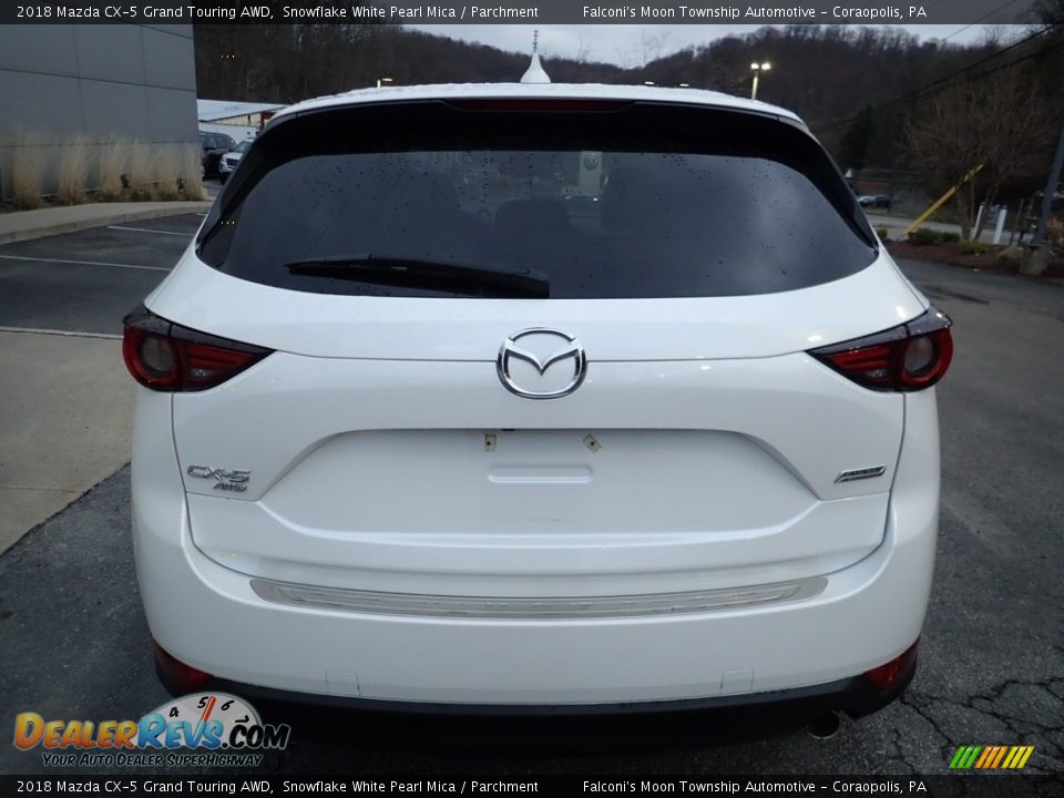 2018 Mazda CX-5 Grand Touring AWD Snowflake White Pearl Mica / Parchment Photo #3