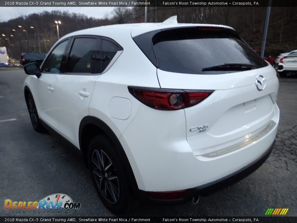 2018 Mazda CX-5 Grand Touring AWD Snowflake White Pearl Mica / Parchment Photo #5