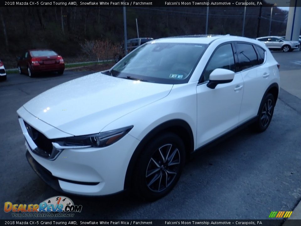 2018 Mazda CX-5 Grand Touring AWD Snowflake White Pearl Mica / Parchment Photo #7