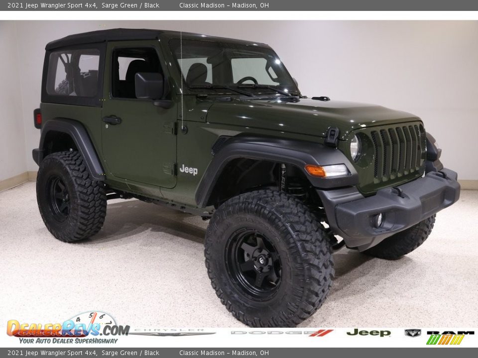 2021 Jeep Wrangler Sport 4x4 Sarge Green / Black Photo #1