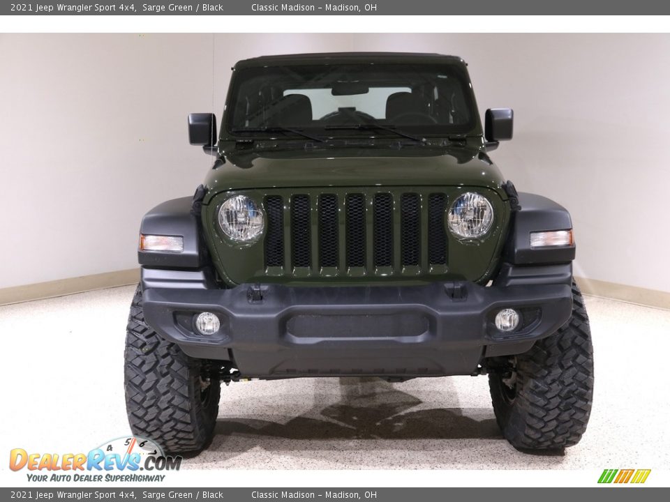 2021 Jeep Wrangler Sport 4x4 Sarge Green / Black Photo #2