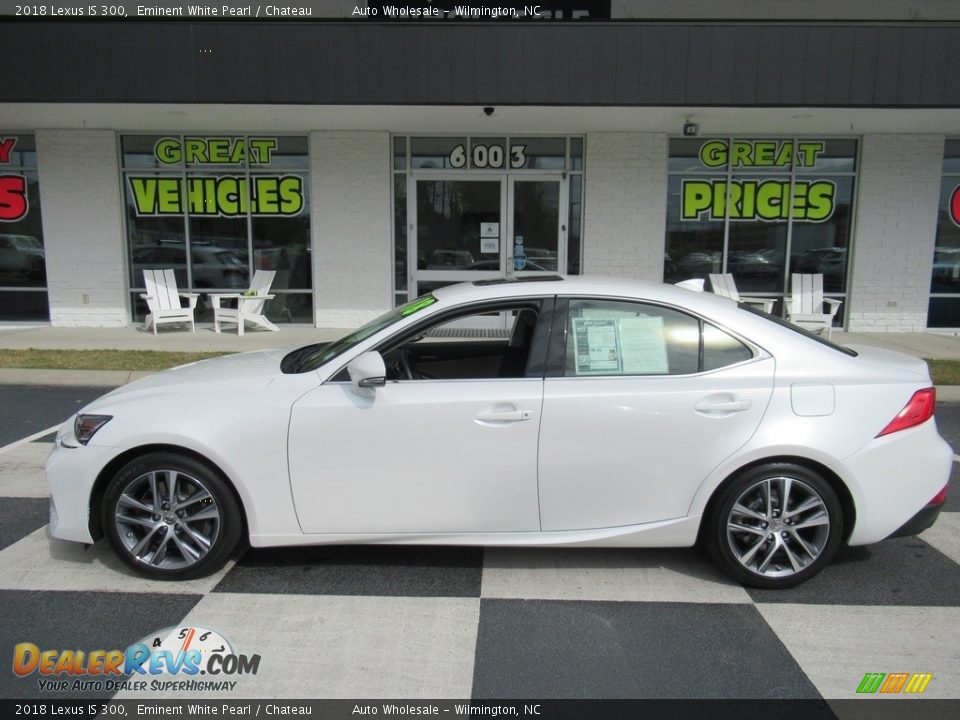 2018 Lexus IS 300 Eminent White Pearl / Chateau Photo #1