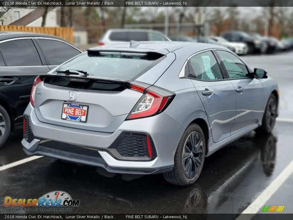 2018 Honda Civic EX Hatchback Lunar Silver Metallic / Black Photo #3