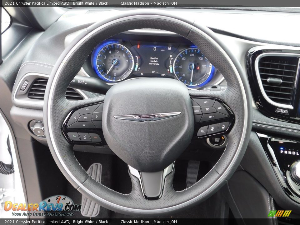 2021 Chrysler Pacifica Limited AWD Bright White / Black Photo #7