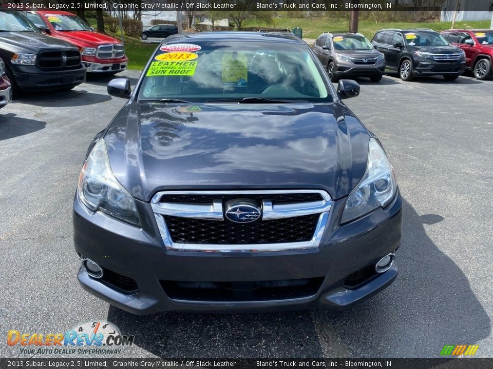 2013 Subaru Legacy 2.5i Limited Graphite Gray Metallic / Off Black Leather Photo #3