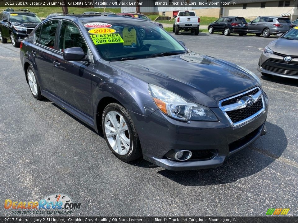 2013 Subaru Legacy 2.5i Limited Graphite Gray Metallic / Off Black Leather Photo #4